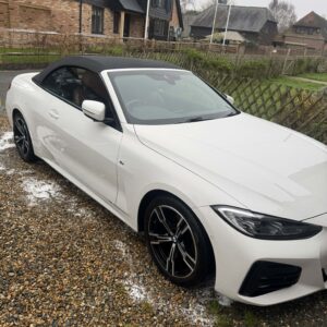 white bmw